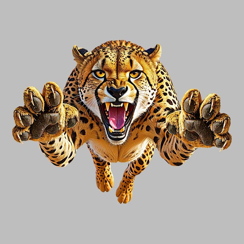 Guépard dans le saut