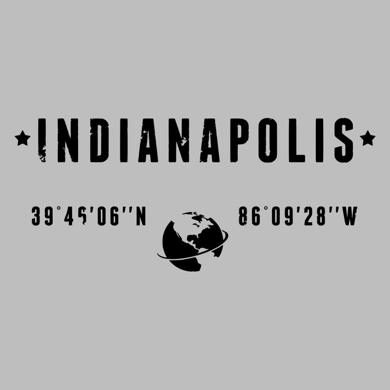 Indianapolis Indiana Coordinates Gps Globe