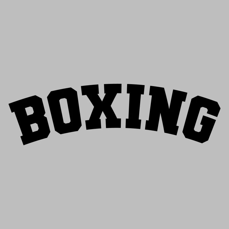Boxe simple design lettrage