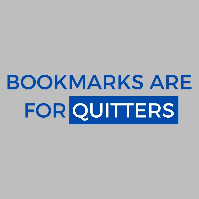 Bookmarks are for posters! Book Design
