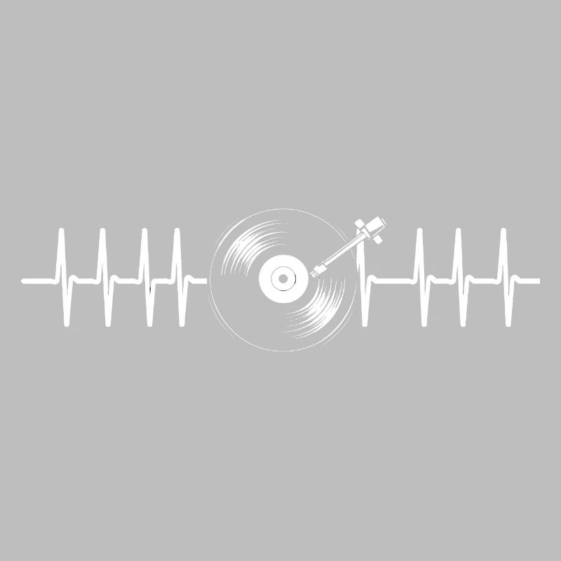 Conception du battement de cœur du disque vinyle
