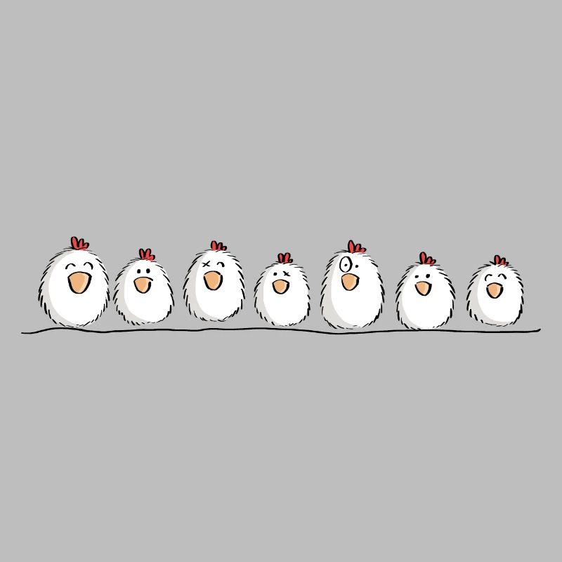 Poulets sur le poulet