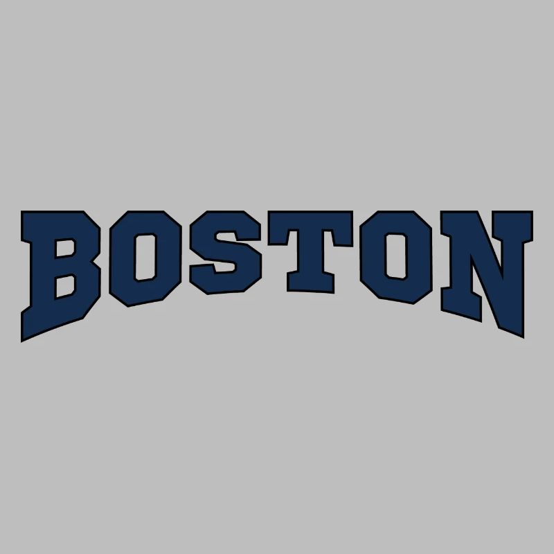 Boston Block Font Logo