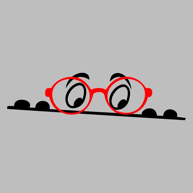 Brille, Augen, comic