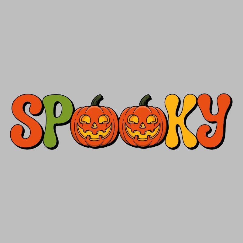 Spooky Pumpkin Lettering