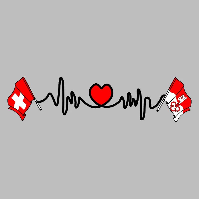 Cardio cardio Drapeau Suisse et drapeau Obwald