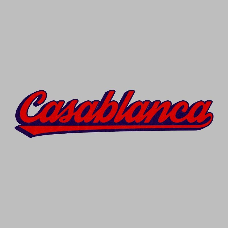Script rétro néon dans l’ambiance Casablanca