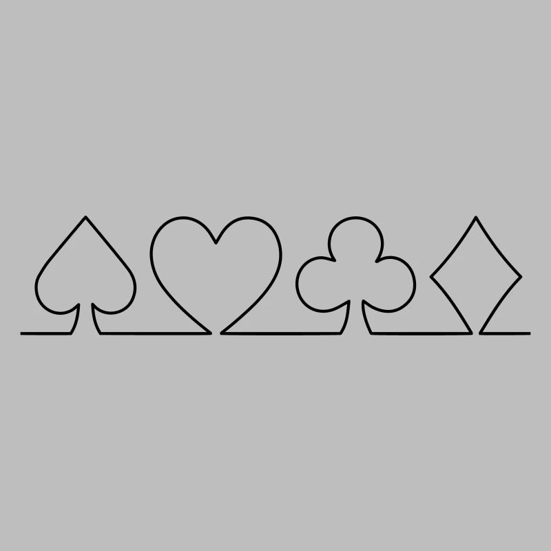 Minimalistisches Karten-Design | einfarbig