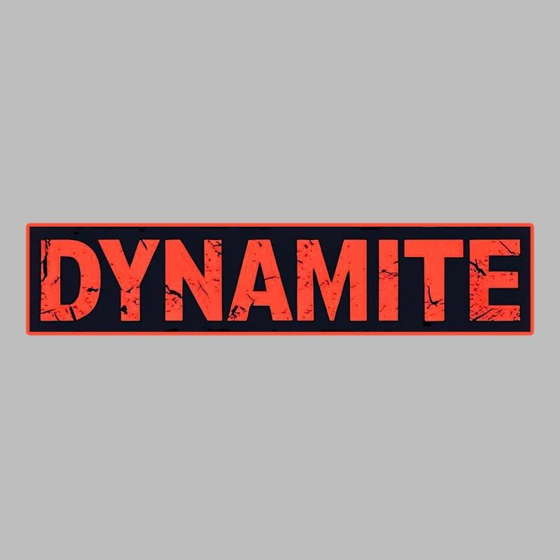 Dynamite Red Grunge Poster