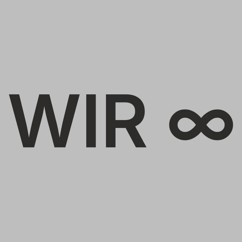 WIR Unendlich – Minimalistisches Design