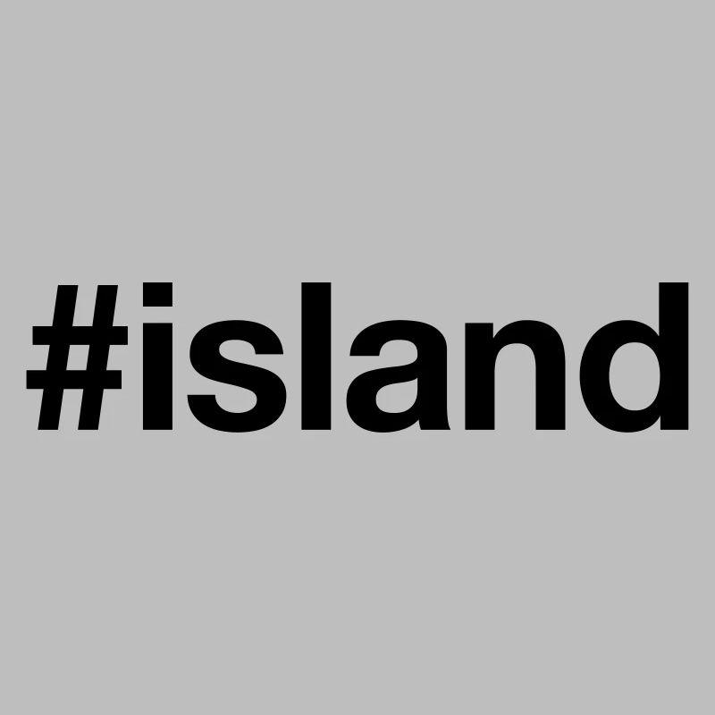 ISLAND Islande Hashtag
