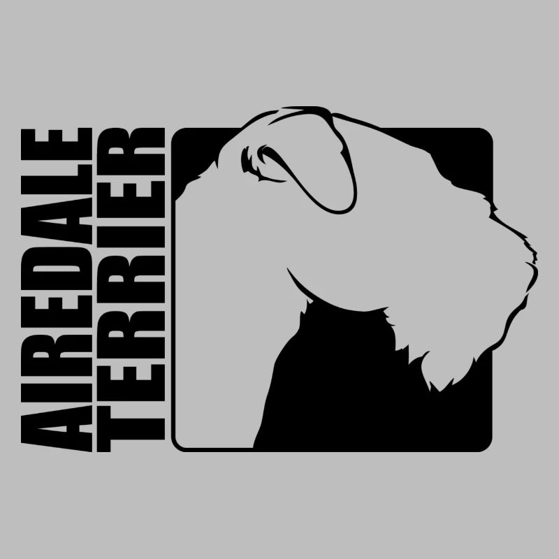 Airedale Terrier Profil Pies Psy Wilsigns