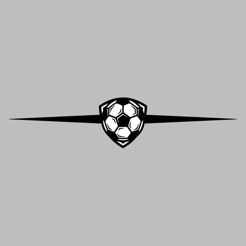 Fussball Symbol Linie