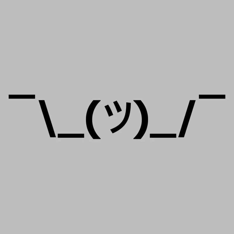 Shruggie schwarz Vector
