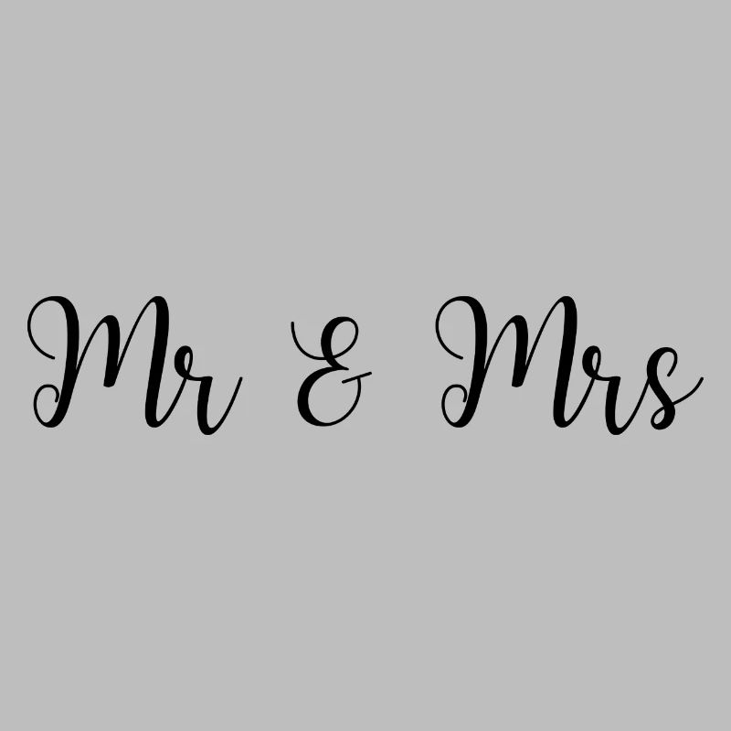 Mr & Mrs Hochzeit Design