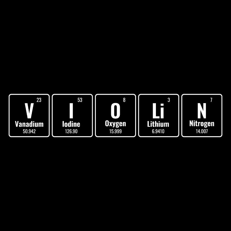 Tableau périodique des éléments Violon Violoniste Violon
