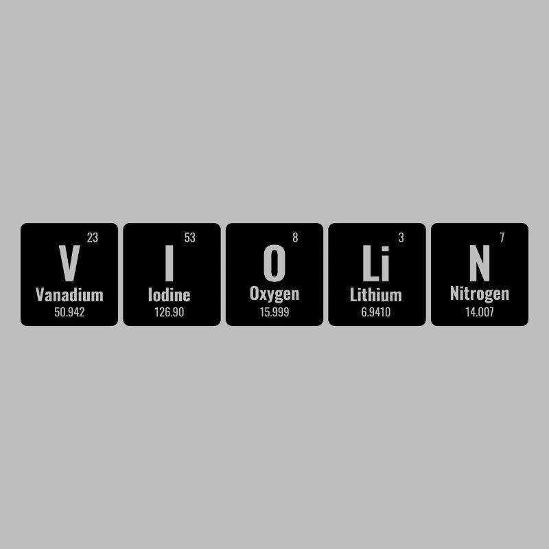 Tableau périodique des éléments Violon Violon Violon