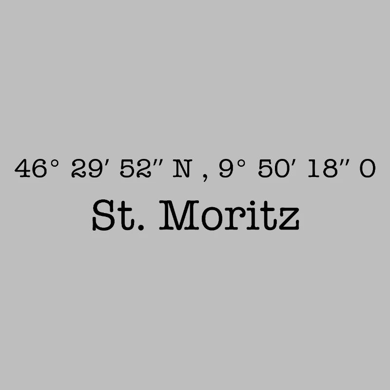 Coordinates Sankt Moritz Switzerland