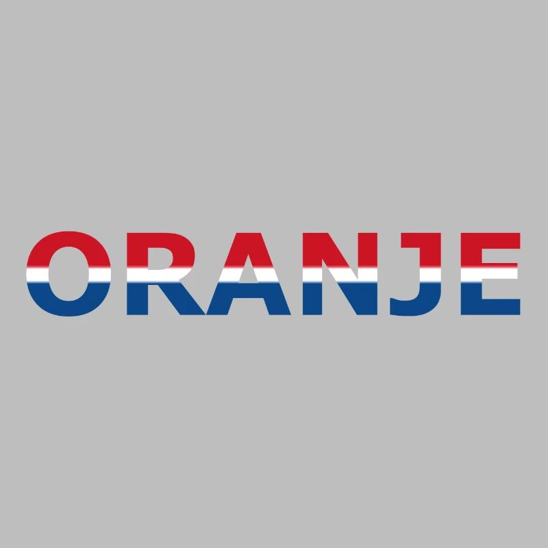 Orange in red, white, blue