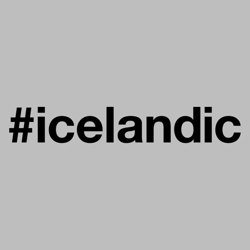 Islande Islande Isländer Hashtag
