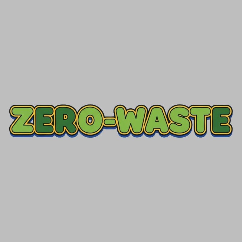 Zero-Waste Retro Green Yellow Design