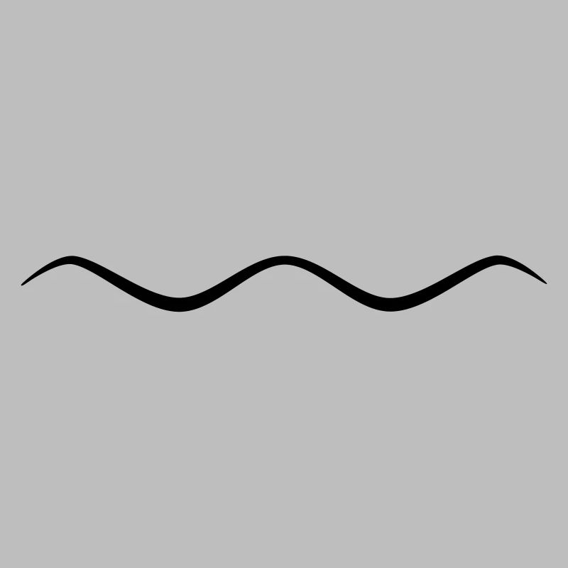 Ligne ondulée de la vague symbolique