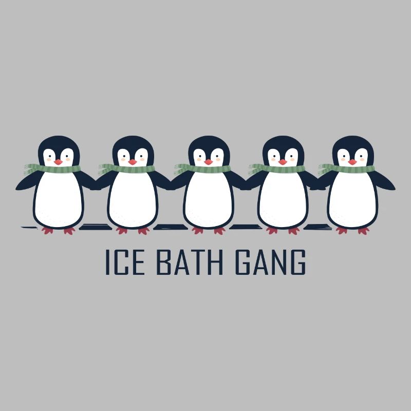 Baths Winter Baths Penguin Bathing