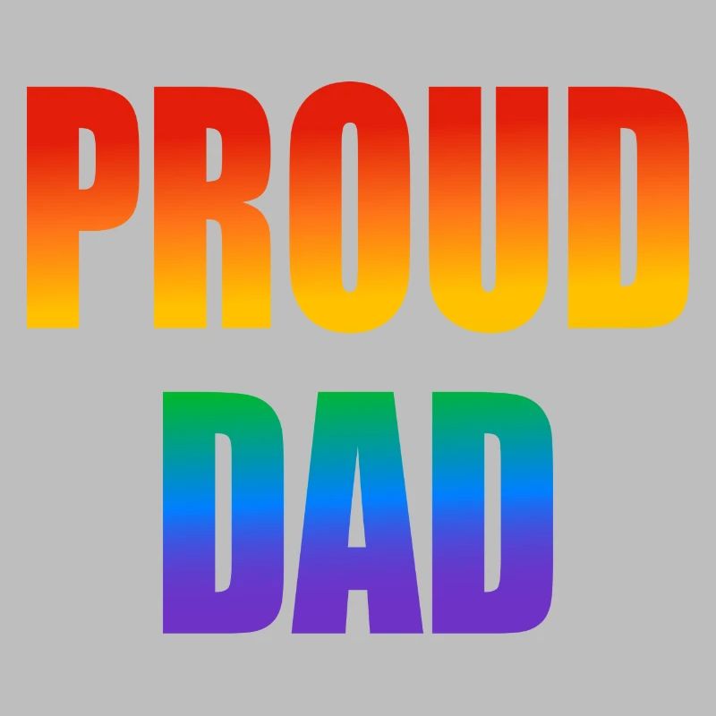 Stolzer Papa schwuler Regenbogen
