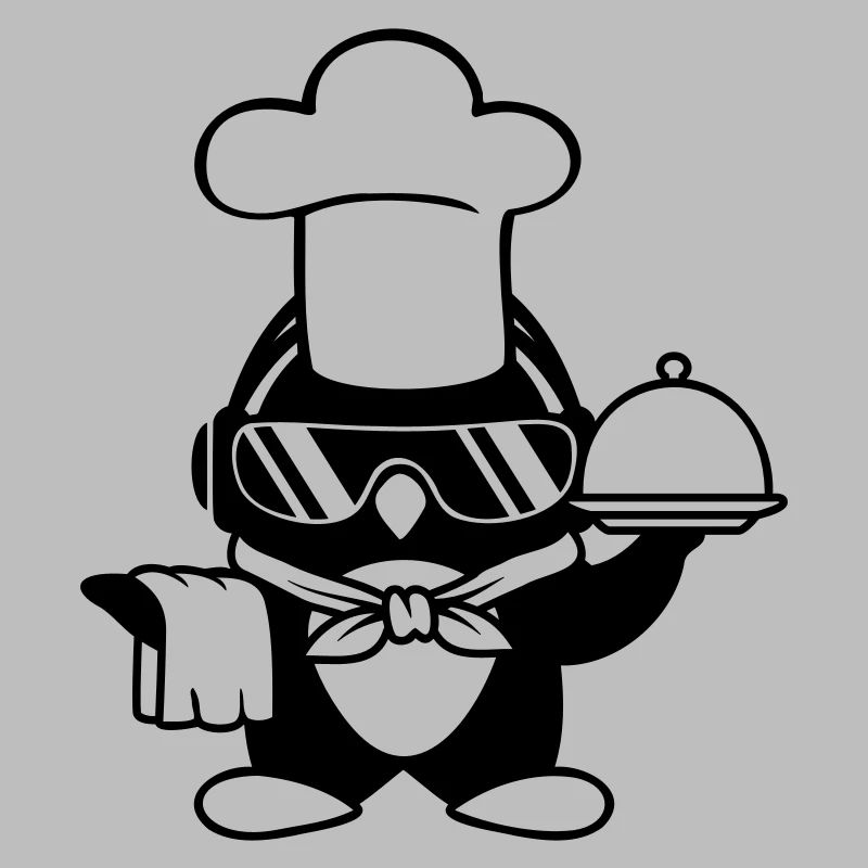 Penguin Chef Chef Chef Hat Lunettes de soleil de cuisson