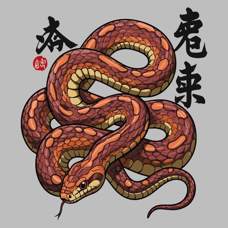 Chinois mignon Année du serpent 2025