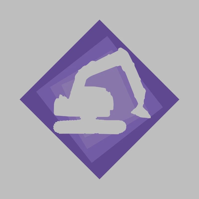 Bagger Bauarbeiter Baggerfahrerin
