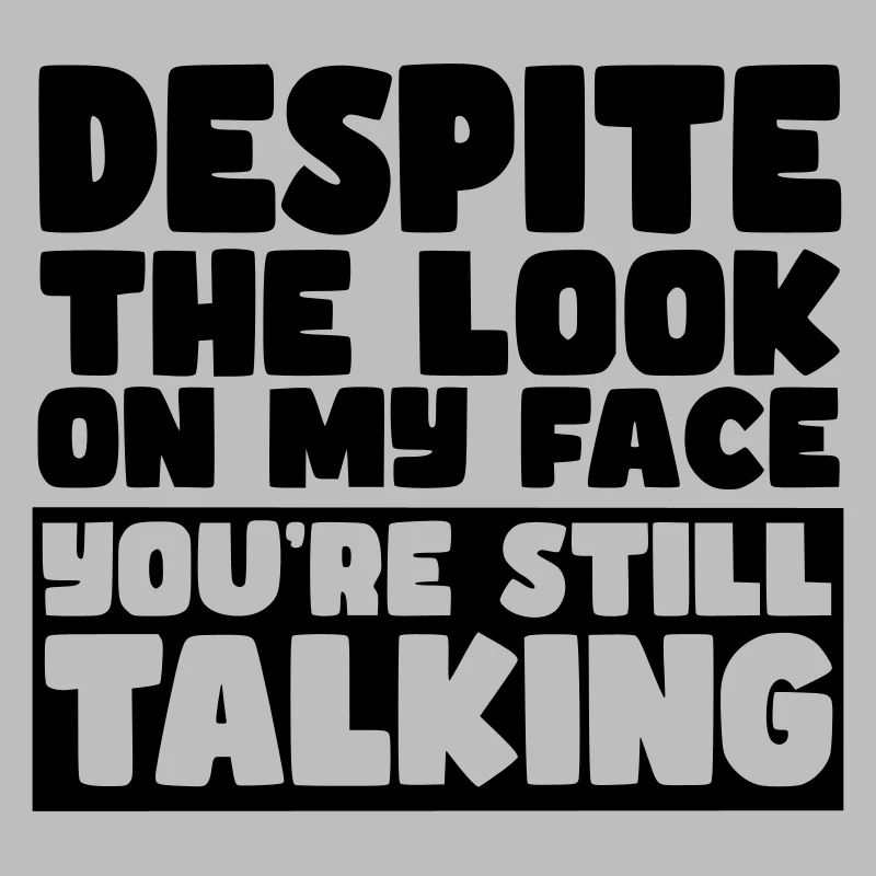 Malgré mon expression, vous parlez toujours #