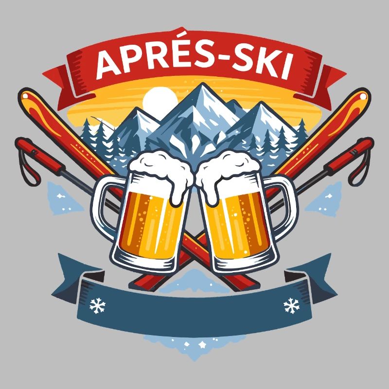 Apres Ski Comic Design