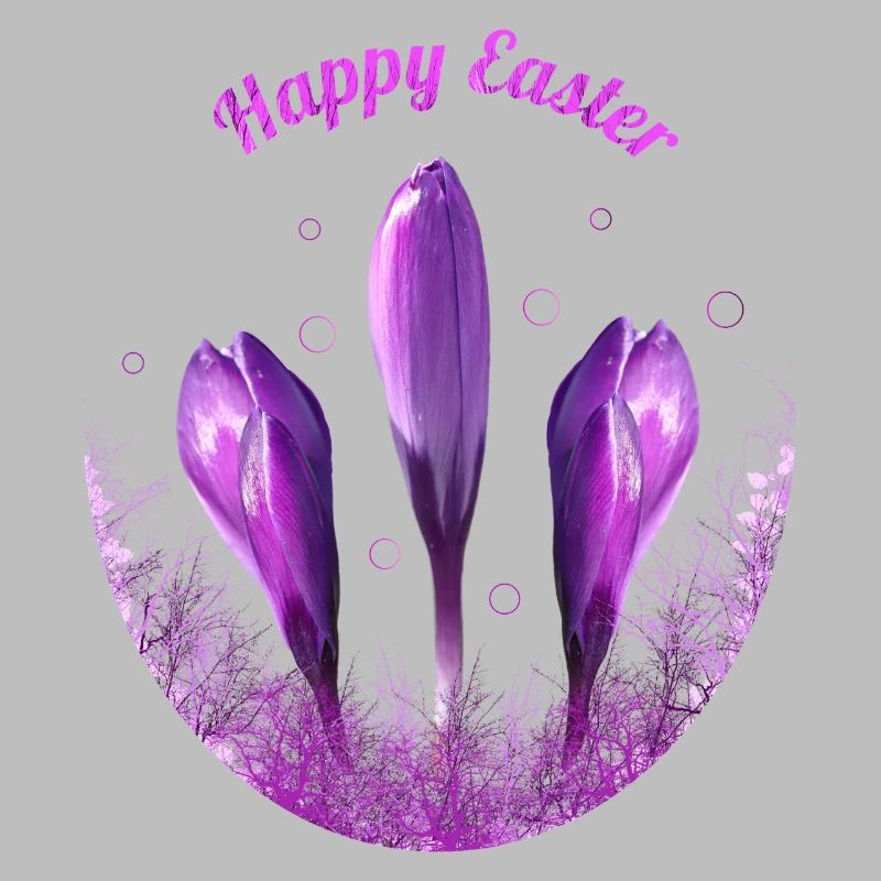Crocuses Happy Easter