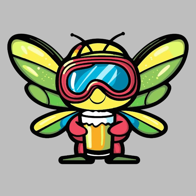 Libelle Apres Ski Bier Comic
