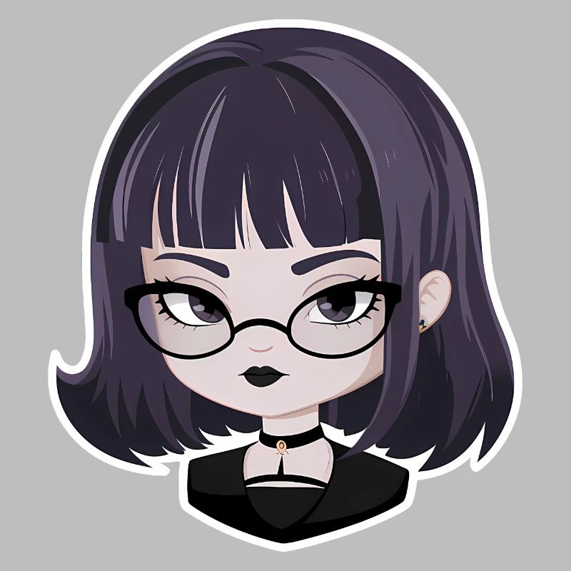 Anime Gothic-Mädchen