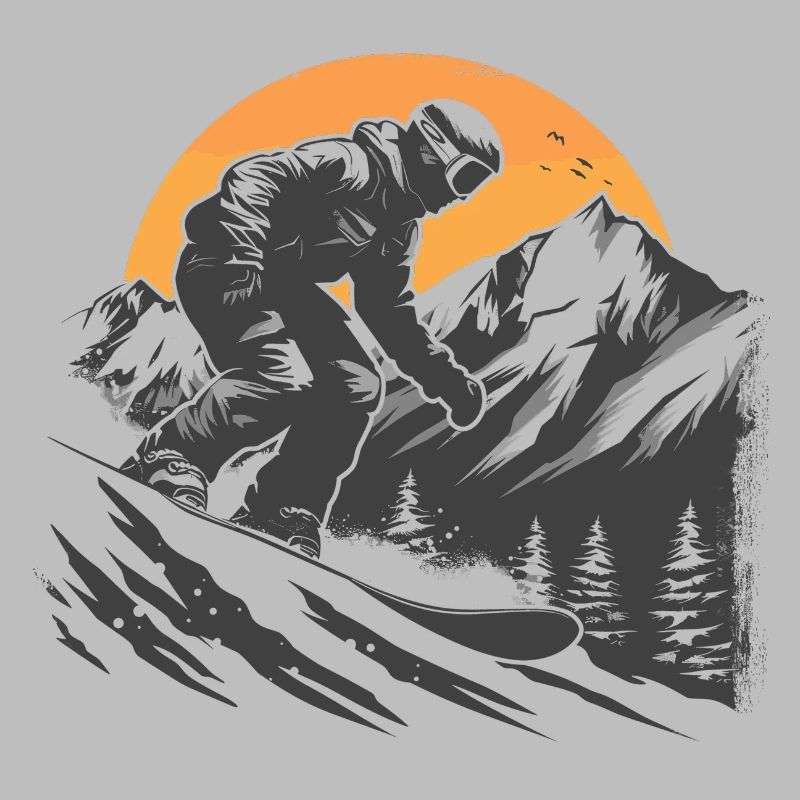 Snowboarder Drawing