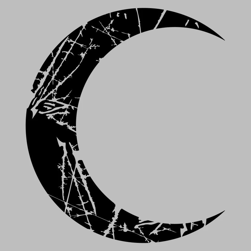 scratches cracks moon sickle moon crescent night fullm