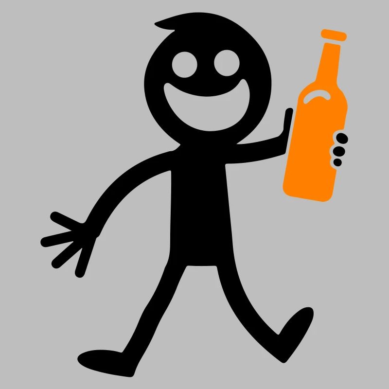 Bier Trinken Strichmännchen