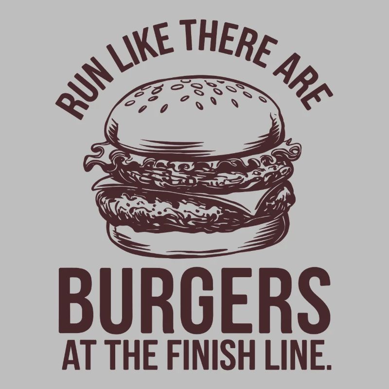 Run like a burger-hungry marathon runner