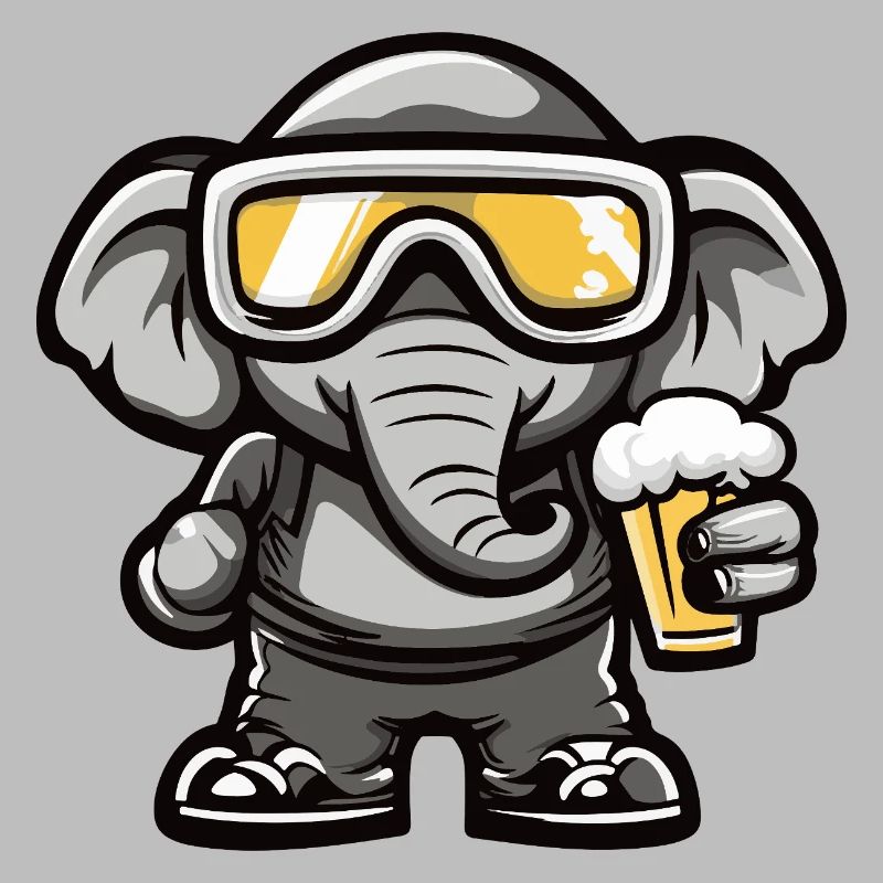 Mammut Apres Ski Bier Comic