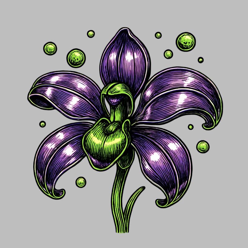 Lila Orchidee Blume Botanik