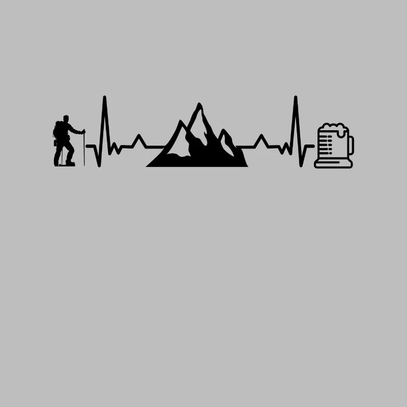 Wander und Bier Herzfrequenz Bergwandern