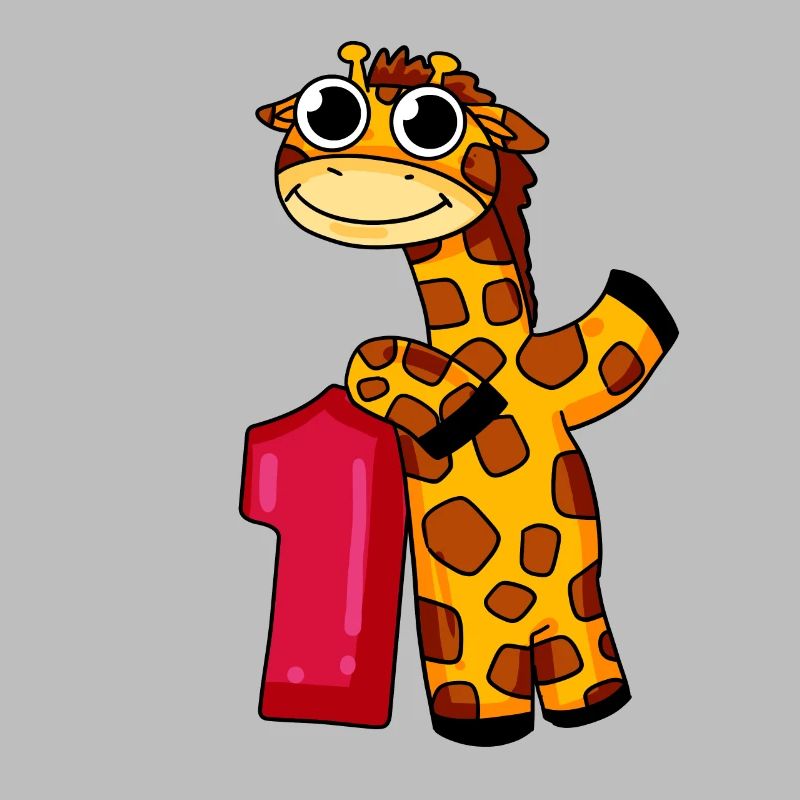 1st birthday giraffe 1st class gift