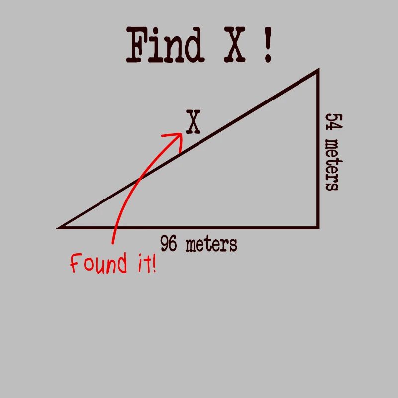 Math math meme Find X Found It pythagoras
