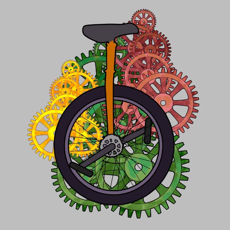 Machine monocycle technique Roue Roue Vélo