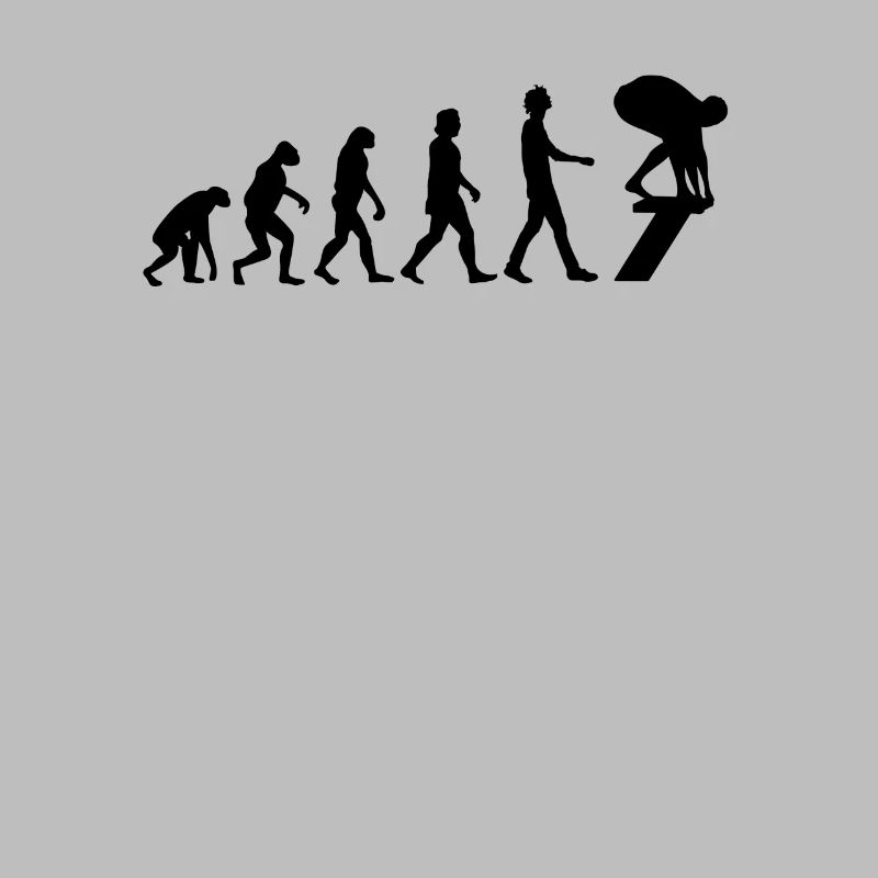 Schwimmer Evolution Schwimmen Geschenk