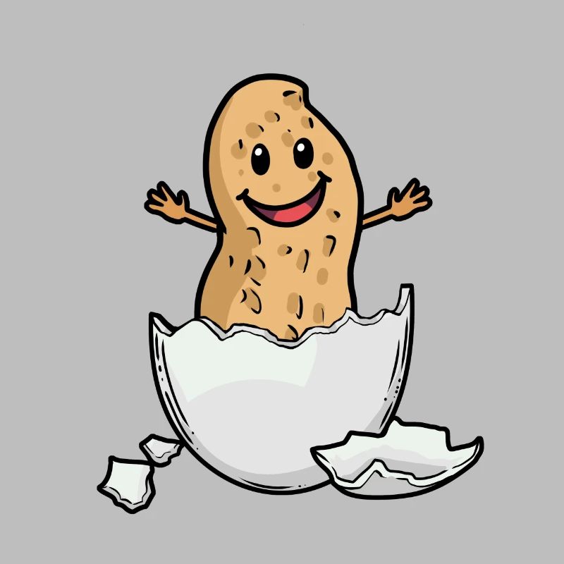 Peanut Nut Eggshell Birth Baby Hurray