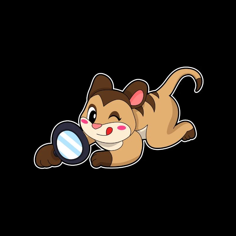 Erdmännchen mit Lupe