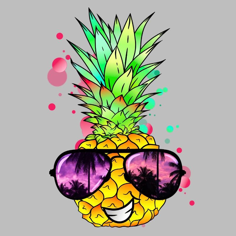 Ananas cool bunt spritzig